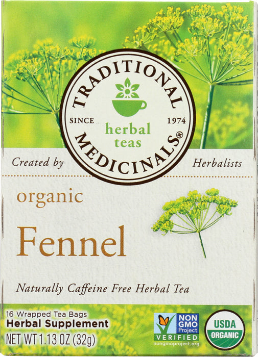 TRADITIONAL MEDICINALS: Tea Fennel Organic, 1.13 oz