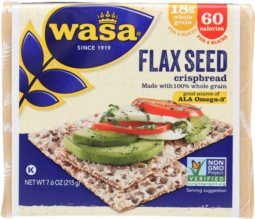 WASA: Flax Seed Crispbread, 7.6 oz
