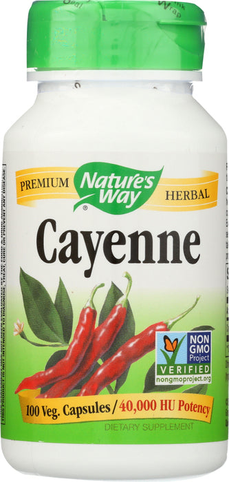NATURES WAY: Cayenne Pepper 40,000 SHU/g, 100 vc