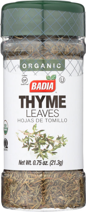 BADIA: Thyme Leaves Organic, 0.75 oz