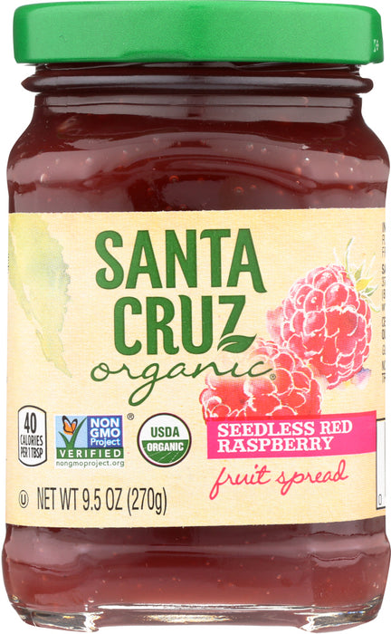 SANTA CRUZ: Fruit Spread Raspberry Red, 9.5 oz
