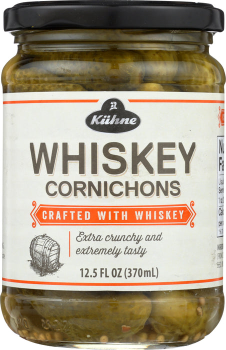 KUHNE: Whiskey Cornichons, 12.5 oz