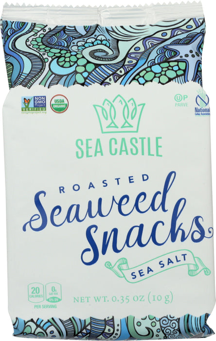 SEA CASTLE: Seaweed Roasted Sea Salt, 0.35 oz