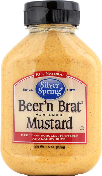 SILVER SPRING: Beer 'n Brat Mustard, 9.5 Oz