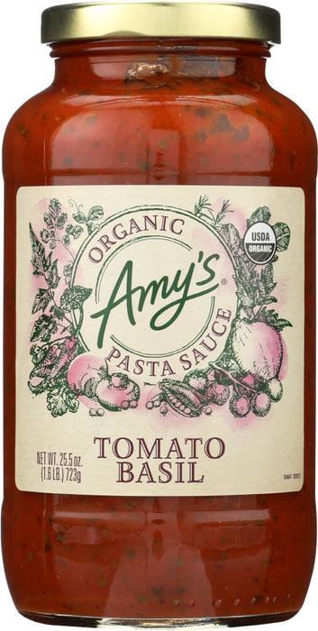 AMYS: Organic Tomato Basil Pasta Sauce, 25.5 oz