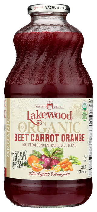 LAKEWOOD: Organic Beet Carrot Orange Juice, 32 fo