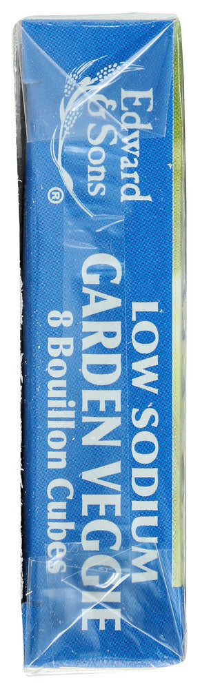 EDWARD & SONS: Bouillon Cube Gluten Free Low Sodium Veggie, 2.2 oz - No Brand For Less 