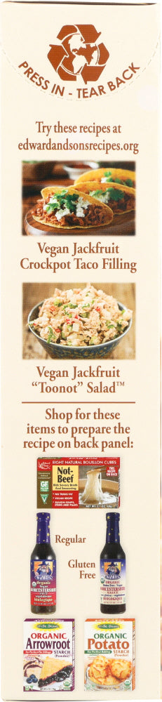EDWARD & SONS: Organic Young Jackfruit Unseasoned Shredded, 7 oz - No Brand For Less 