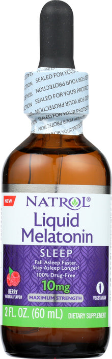 NATROL: Melatonin Liquid 10 mg, 2 fl oz