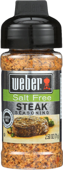 WEBER: Salt Free Steak Seasoning, 2.5 oz