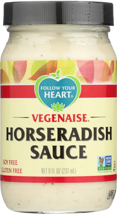 FOLLOW YOUR HEART: Vegenaise Horseradish Sauce, 8 oz