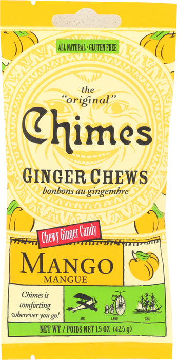 CHIMES: Ginger Chews Mango Bag, 1.5 oz
