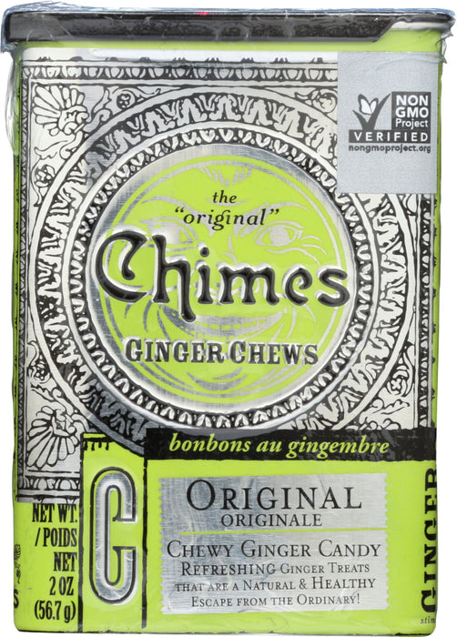 CHIMES: Ginger Chews Original Tin, 2 oz