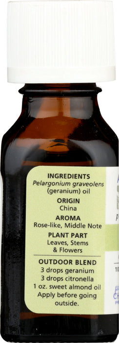 AURA CACIA: 100% Pure Essential Oil Geranium, 0.5 Oz