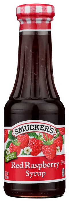 SMUCKERS: Syrup Red Raspberry Natural, 12 oz