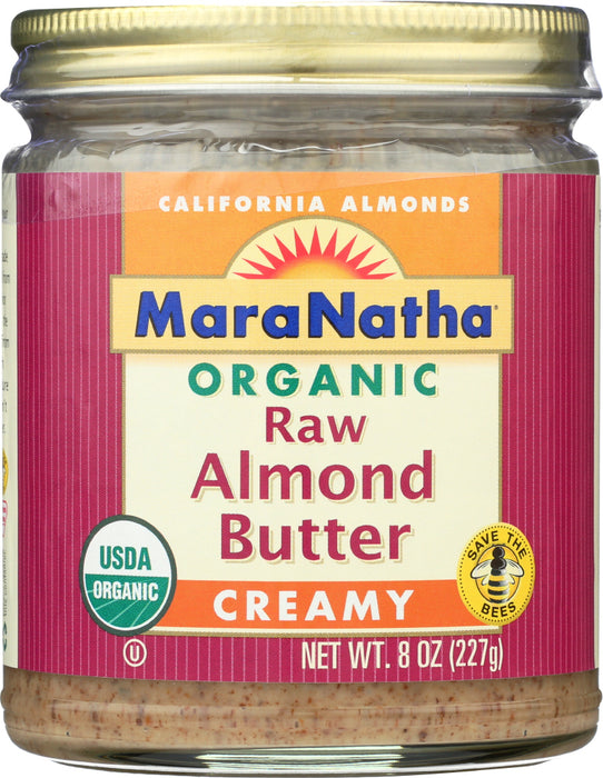 MARANATHA: Nut Butter Almond Raw Organic, 8 oz