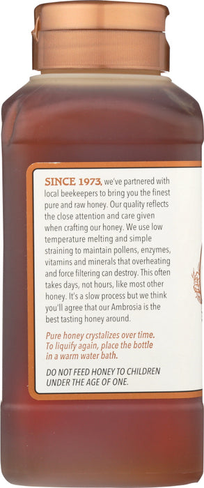 MADHAVA HONEY: Pure Ambrosia Honey, 16 oz