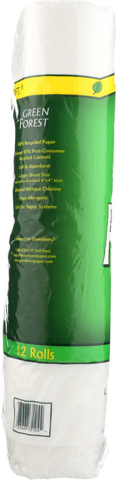 GREEN FOREST: Bathroom Tissue 100% Recycled 198 Counts, 1 ea