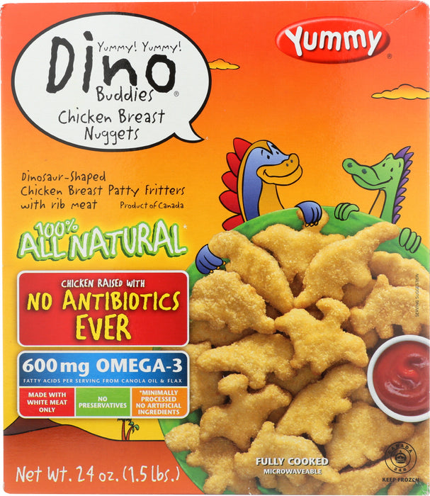 YUMMY: Natural Dino Buddies Chicken Breast Nuggets, 24 oz