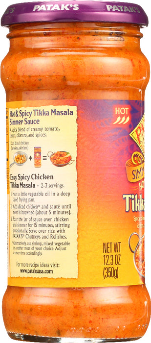 PATAKS: Masala Tikka Hot & Spicy, 12.3 oz