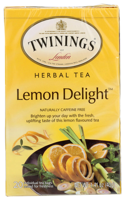 TWINING TEA: Lemon Delight Herbal Tea, 1.41 oz