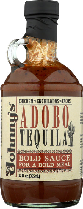 JOHNNYS FINE FOODS: Adobo Tequila Sauce, 12 oz