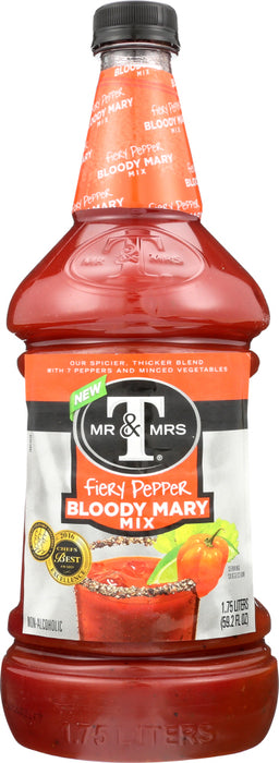 MR & MRS T: Fiery Pepper Bloody Mary Mix, 1.75 lt