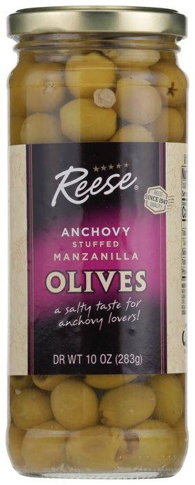 REESE: Olive Stfd Anchovy, 10 oz