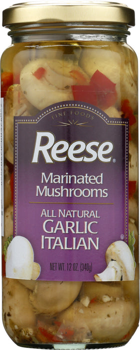 REESE: Mushroom Garlic Italian Marinated, 12 oz