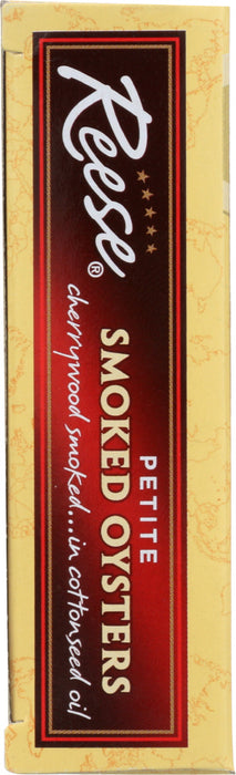 REESE: Smoked Oysters Petite, 3.7 oz