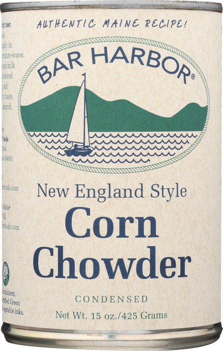 BAR HARBOR: New England Style Corn Chowder All Natural Condensed, 15 oz