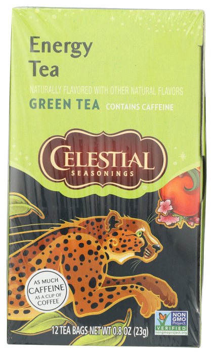 CELESTIAL SEASONINGS: Energy Green Tea With Caffeine, 12 bg
