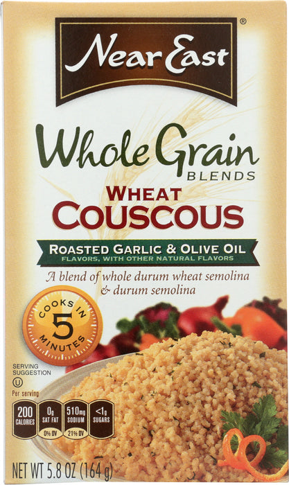 NEAR EAST: Couscous Whole Grain Roasted Garlic, 5.8 oz