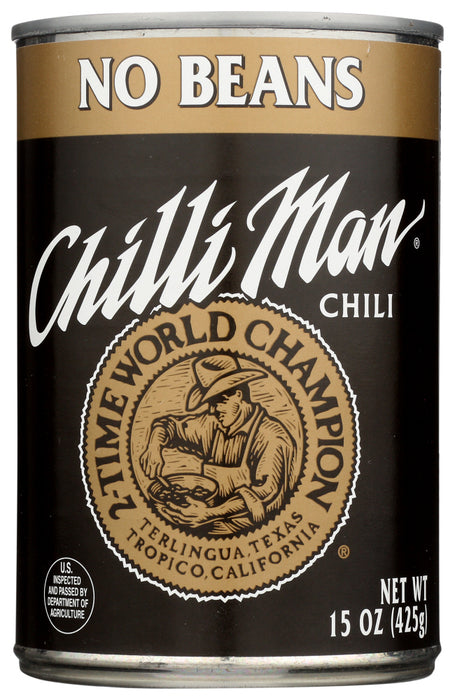 CHILLI MAN: Chili No Bean, 15 oz