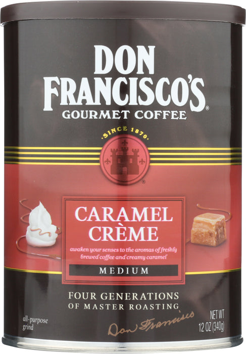 DON FRANCISCO: Caramel Creme Medium Ground Coffee, 12 oz - No Brand For Less 