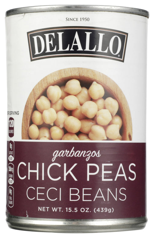 DELALLO: Chickpeas Beans, 15.5 oz - No Brand For Less 
