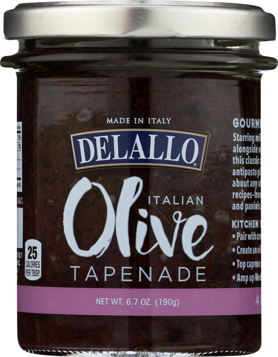 DELALLO: Black Italian Olive Tapenade, 6.7 oz