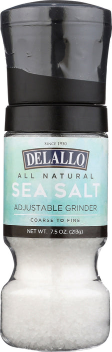 DELALLO: Seasoning Sea Salt Grinder, 7.5 oz