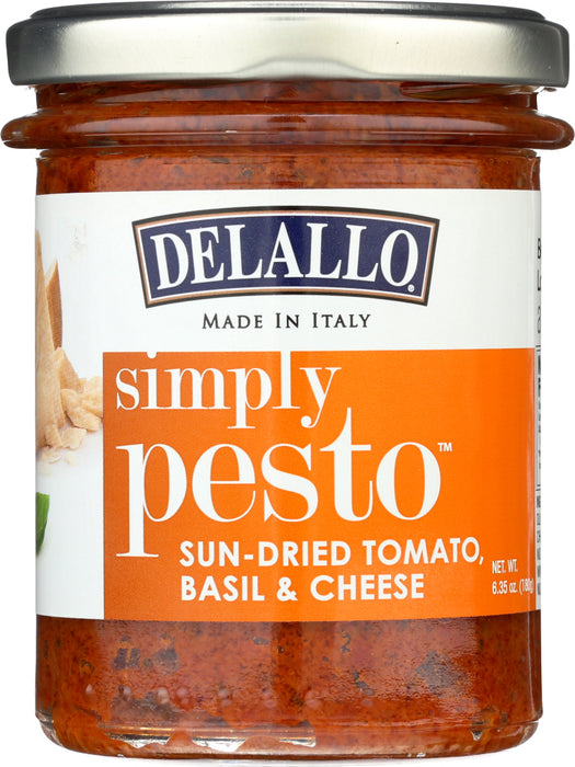 DELALLO: Pesto Sundried Tomato Basil Cheese, 6.35 oz