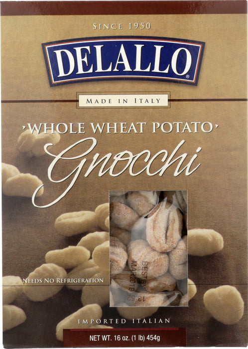 DELALLO: Gnocchi Potato Whole Wheat, 16 oz
