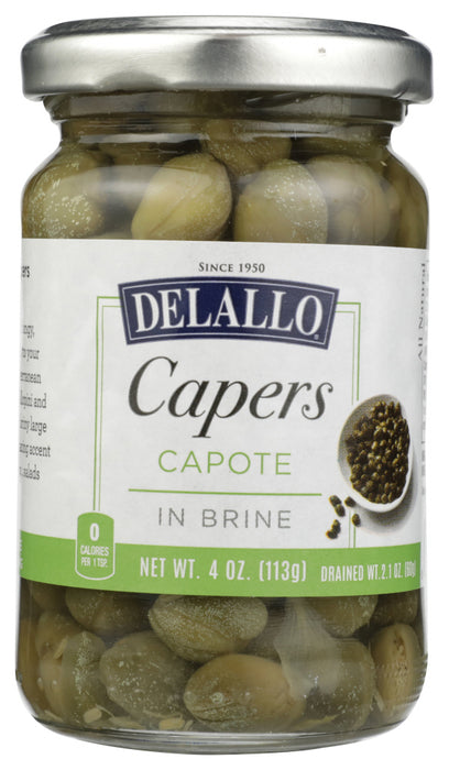 DELALLO: Capers Capote in Brine, 4 oz
