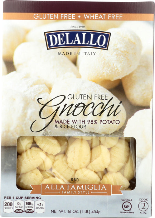 DELALLO: Gnocchi Gluten Free, 16 oz