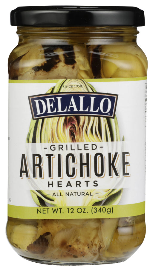 DELALLO: Artichoke Halves Grilled, 12 oz - No Brand For Less 