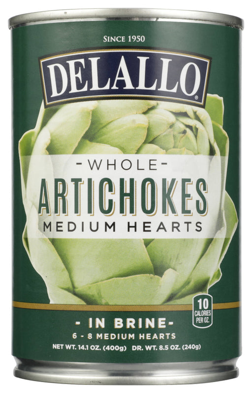 DELALLO: Artichoke Heart 6-8 Counts, 14.1 oz - No Brand For Less 