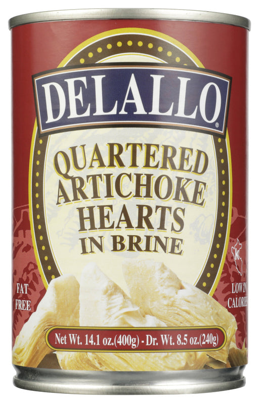 DELALLO: Artichoke Heart Quartered, 14.1 oz - No Brand For Less 