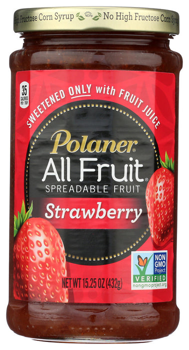POLANER: Fruit Sprd Strwbry, 15.25 oz
