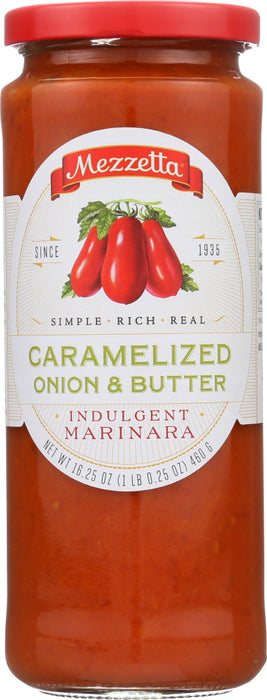 MEZZETTA: Caramelized Onion & Butter Indulgent Marinara, 16.25 oz