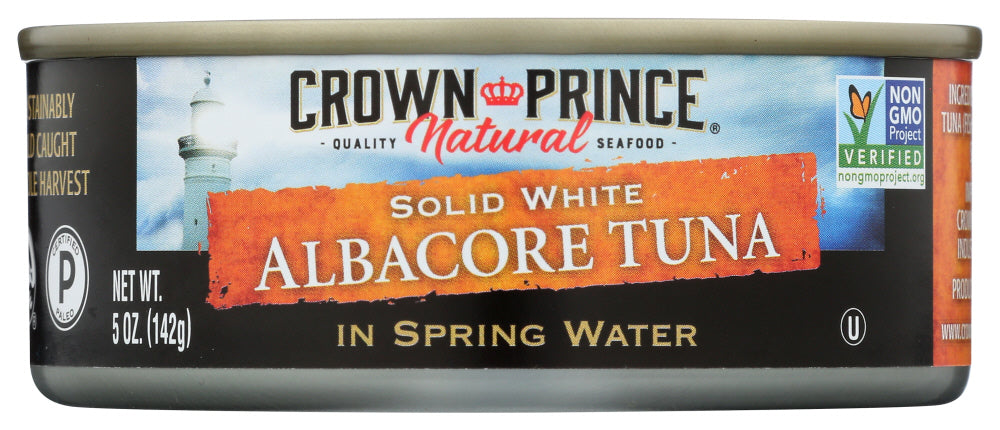 CROWN PRINCE: Solid White Albacore Tuna in Spring Water, 5 oz