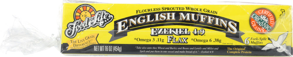 FOOD FOR LIFE: English Muffins Flax Ezekiel 4:9, 16 oz