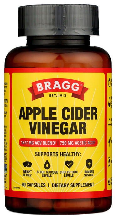 BRAGG: Apple Cider Vinegar Capsules, 90 cp